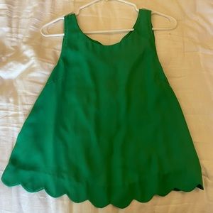 Green Women’s Blouse Tank Top